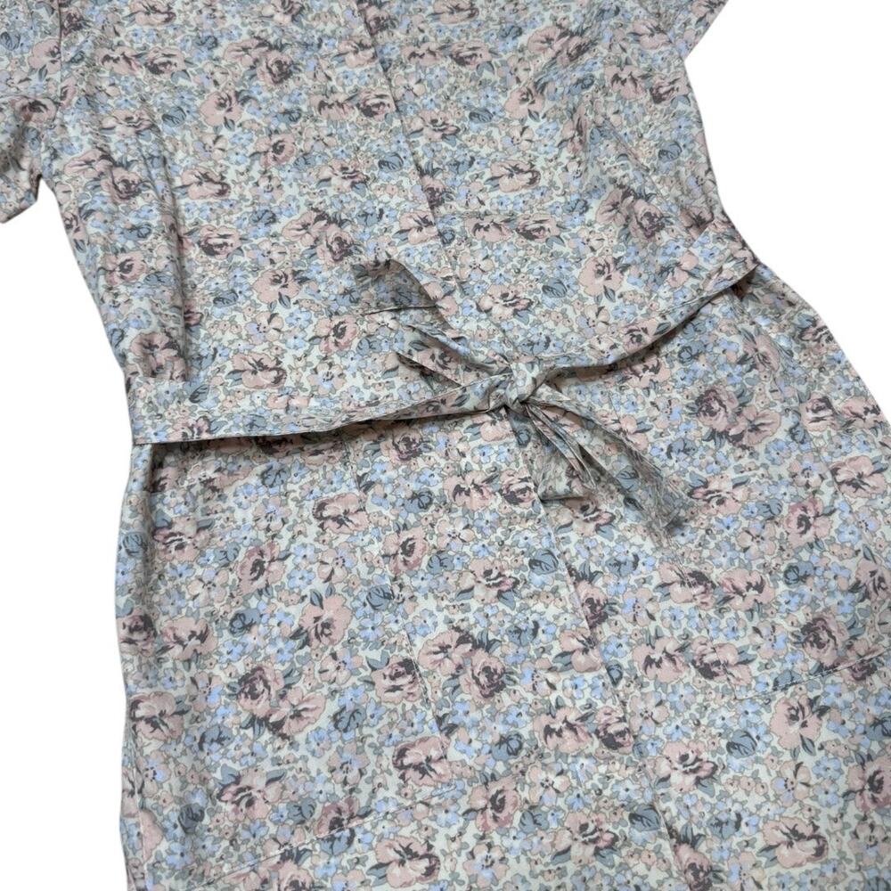 GAP Kids Floral Tie-Belt Dress with Button Front - Size Girls XL - Picture 2 of 6